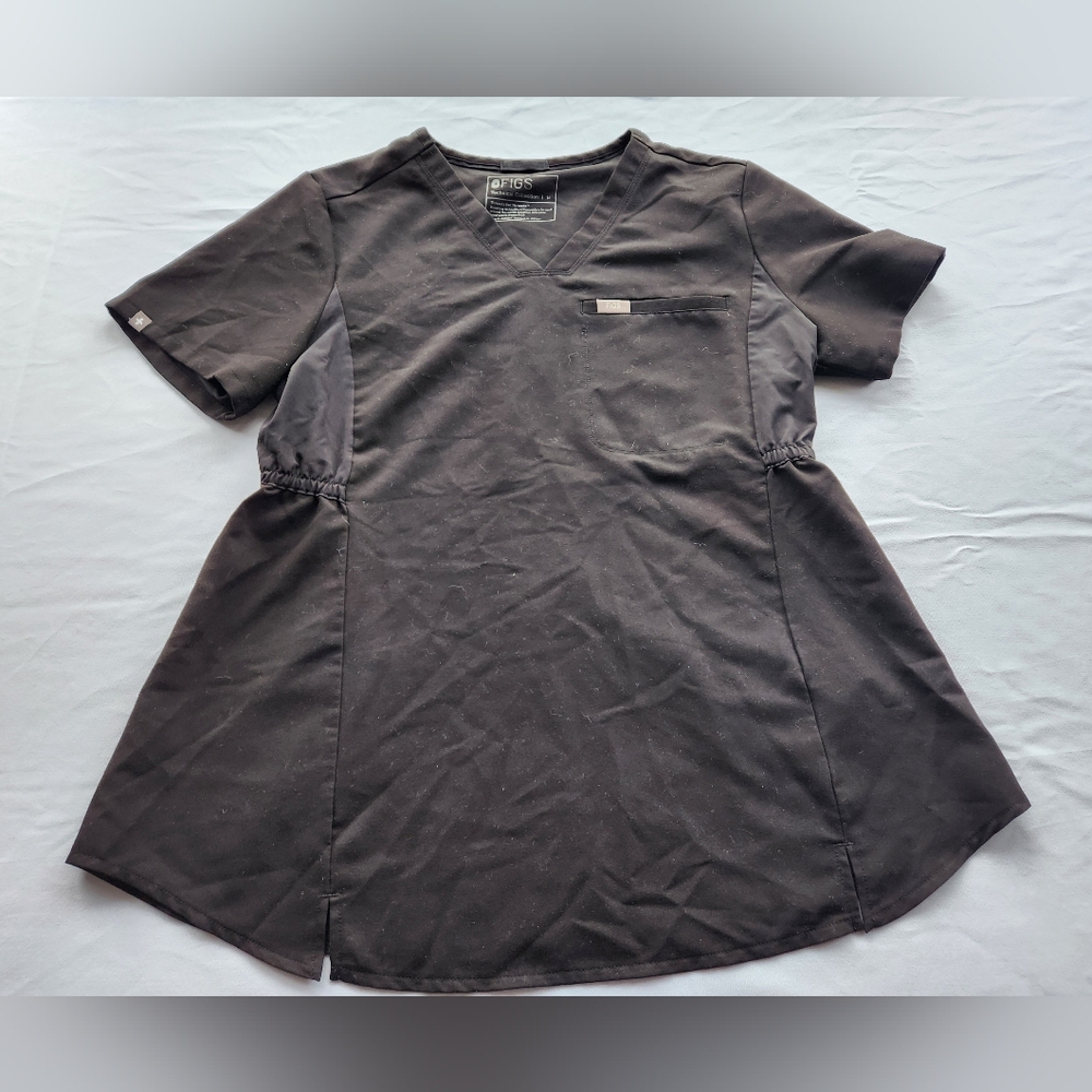 M FIGS Black Maternity Top
